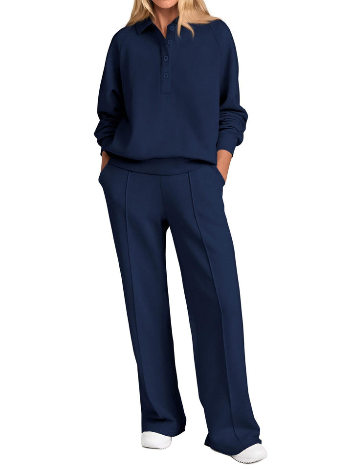 Damer Poloshirt och vida fritidsbyxor Mirla-Eva Jonsson