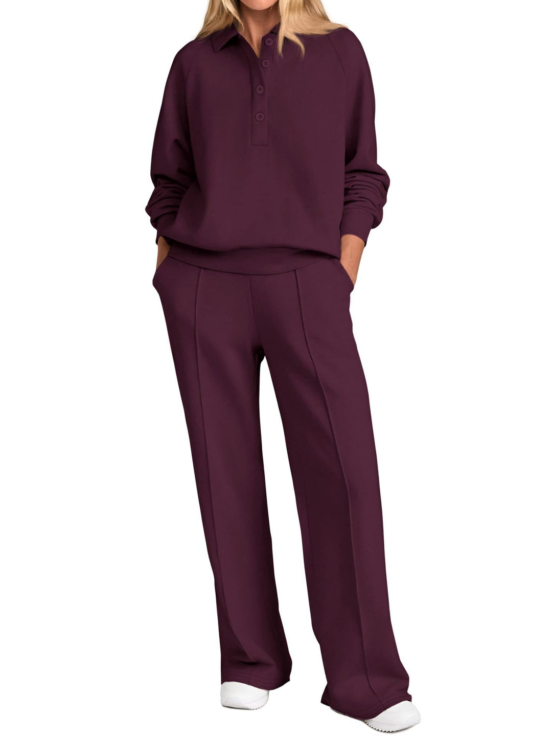 Damer Poloshirt och vida fritidsbyxor Mirla-Eva Jonsson