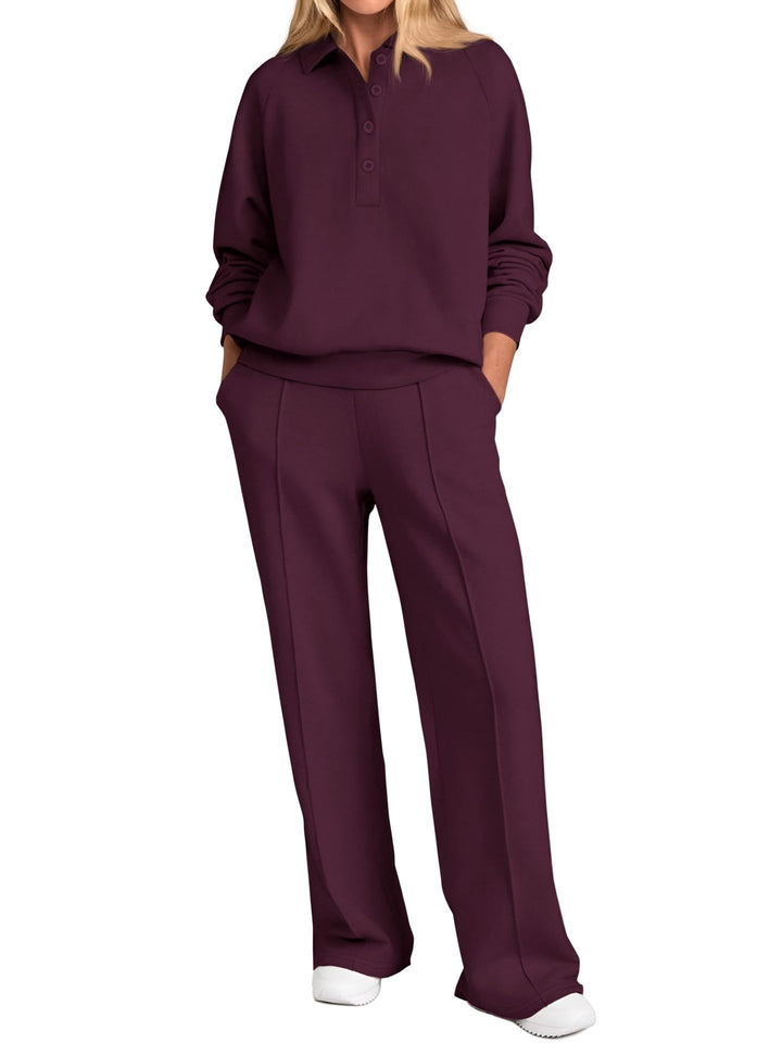 Damer Poloshirt och vida fritidsbyxor Mirla-Eva Jonsson