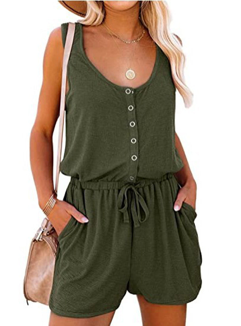 Damer Praktisk Jumpsuit med knappar och justerbar midja Mirla-Eva Jonsson