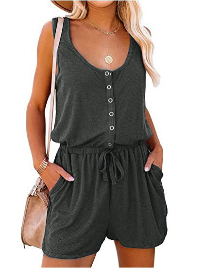 Damer Praktisk Jumpsuit med knappar och justerbar midja Mirla-Eva Jonsson
