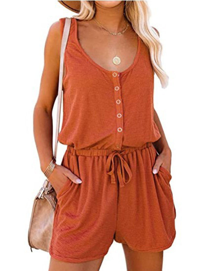 Damer Praktisk Jumpsuit med knappar och justerbar midja Mirla-Eva Jonsson