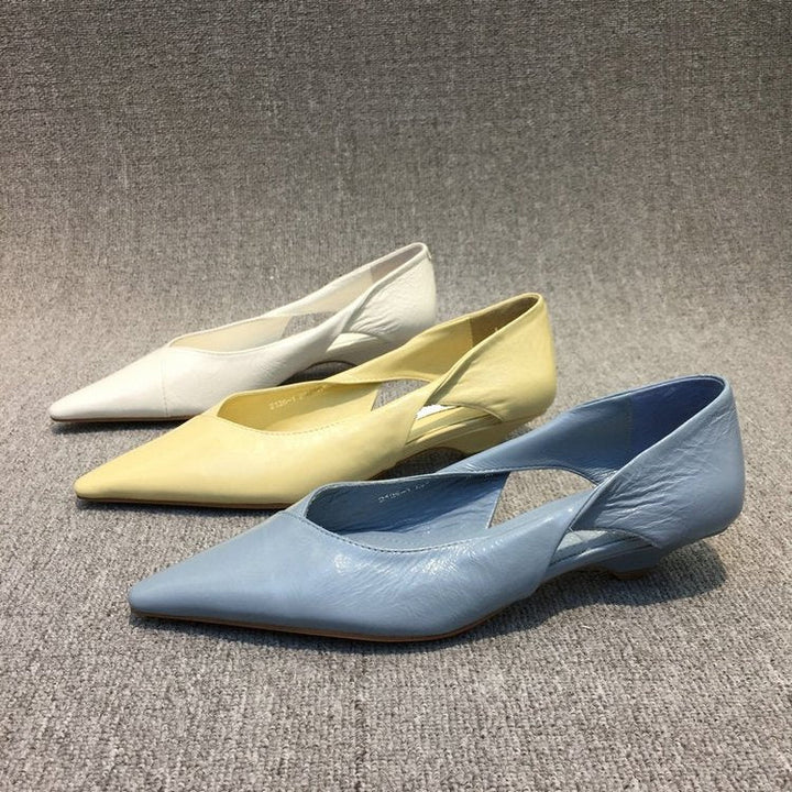 Damer Raffinerad Spets Ballerinas med Mjuk Läderyta Mirla-Eva Jonsson