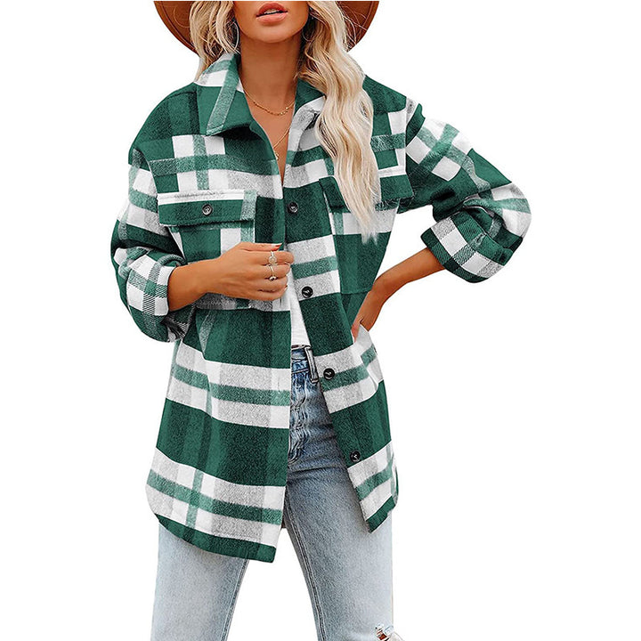 Damer Randig Overshirt-Jacka Mirla-Eva Jonsson