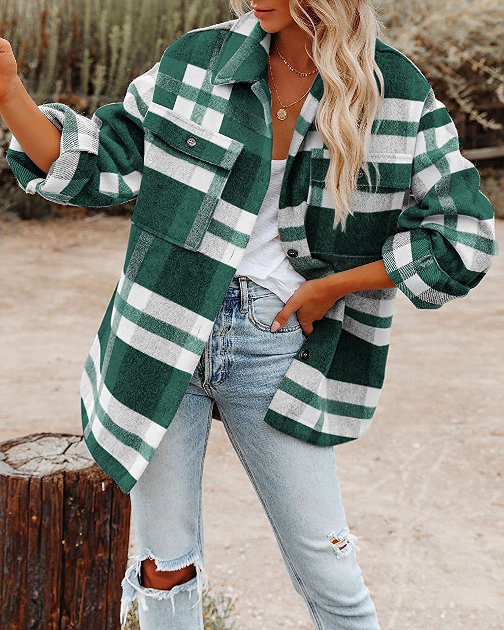 Damer Randig Overshirt-Jacka Mirla-Eva Jonsson