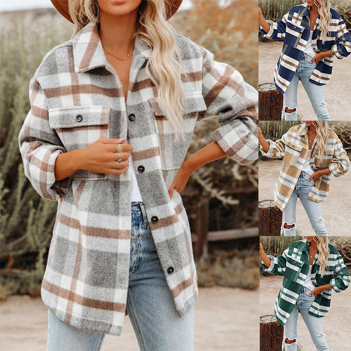 Damer Randig Overshirt-Jacka Mirla-Eva Jonsson