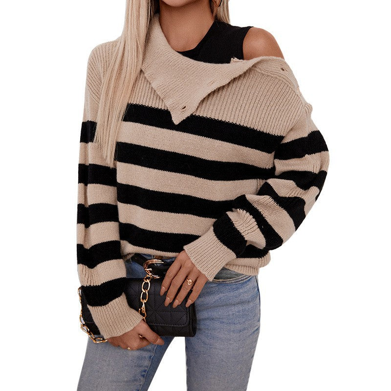 Damer Randig Oversized Tröja Mirla-Eva Jonsson