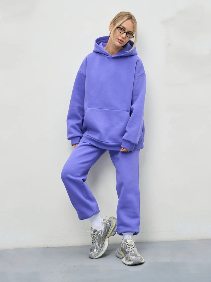 Damer Relax-Hoodie och avslappnade Sweatpants Mirla-Eva Jonsson