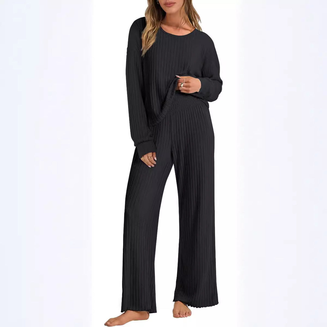 Damer Relax-Set med Ribbstruktur Mirla-Eva Jonsson