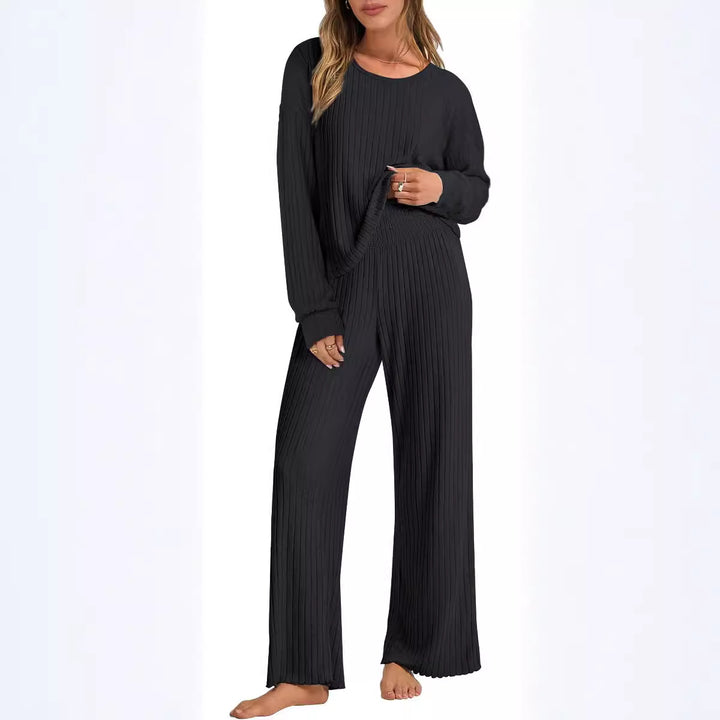 Damer Relax-Set med Ribbstruktur Mirla-Eva Jonsson