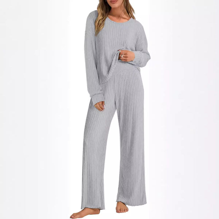 Damer Relax-Set med Ribbstruktur Mirla-Eva Jonsson