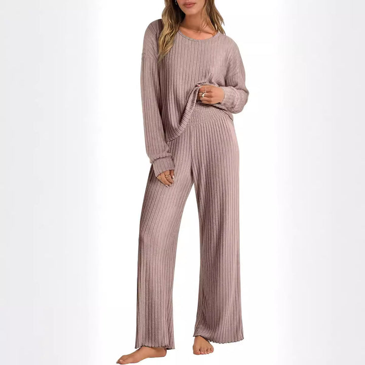 Damer Relax-Set med Ribbstruktur Mirla-Eva Jonsson