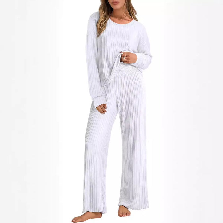 Damer Relax-Set med Ribbstruktur Mirla-Eva Jonsson