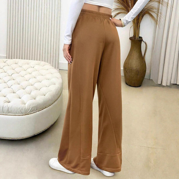 Damer Relaxed Fit Fritidsbyxor med elastisk midja och sidofickor Mirla-Eva Jonsson