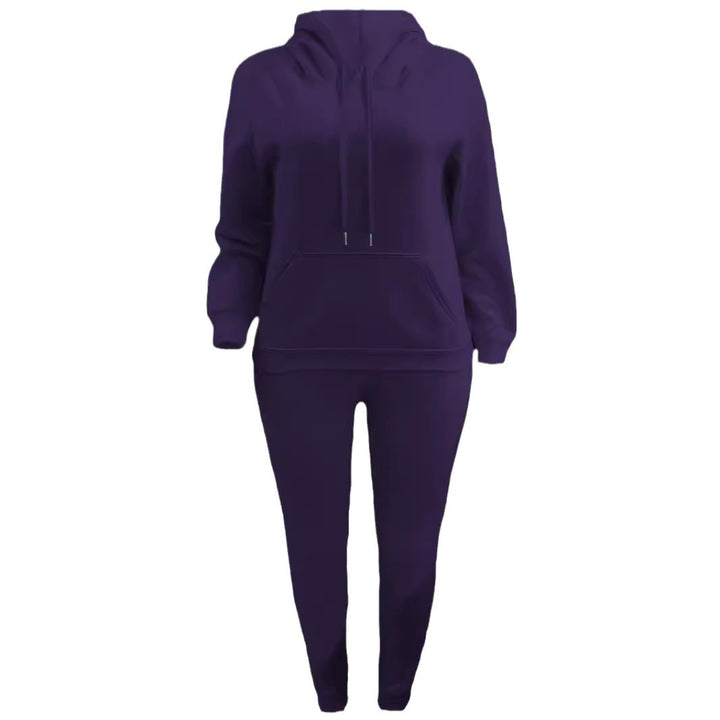 Damer Relaxed Fit Hoodie-set med elastisk midja och kängurufickor Eva Jonsson-Eva Jonsson