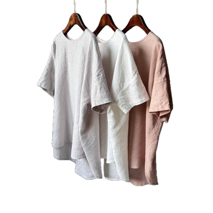 Damer Relaxed Fit Linne T-shirt Mirla-Eva Jonsson