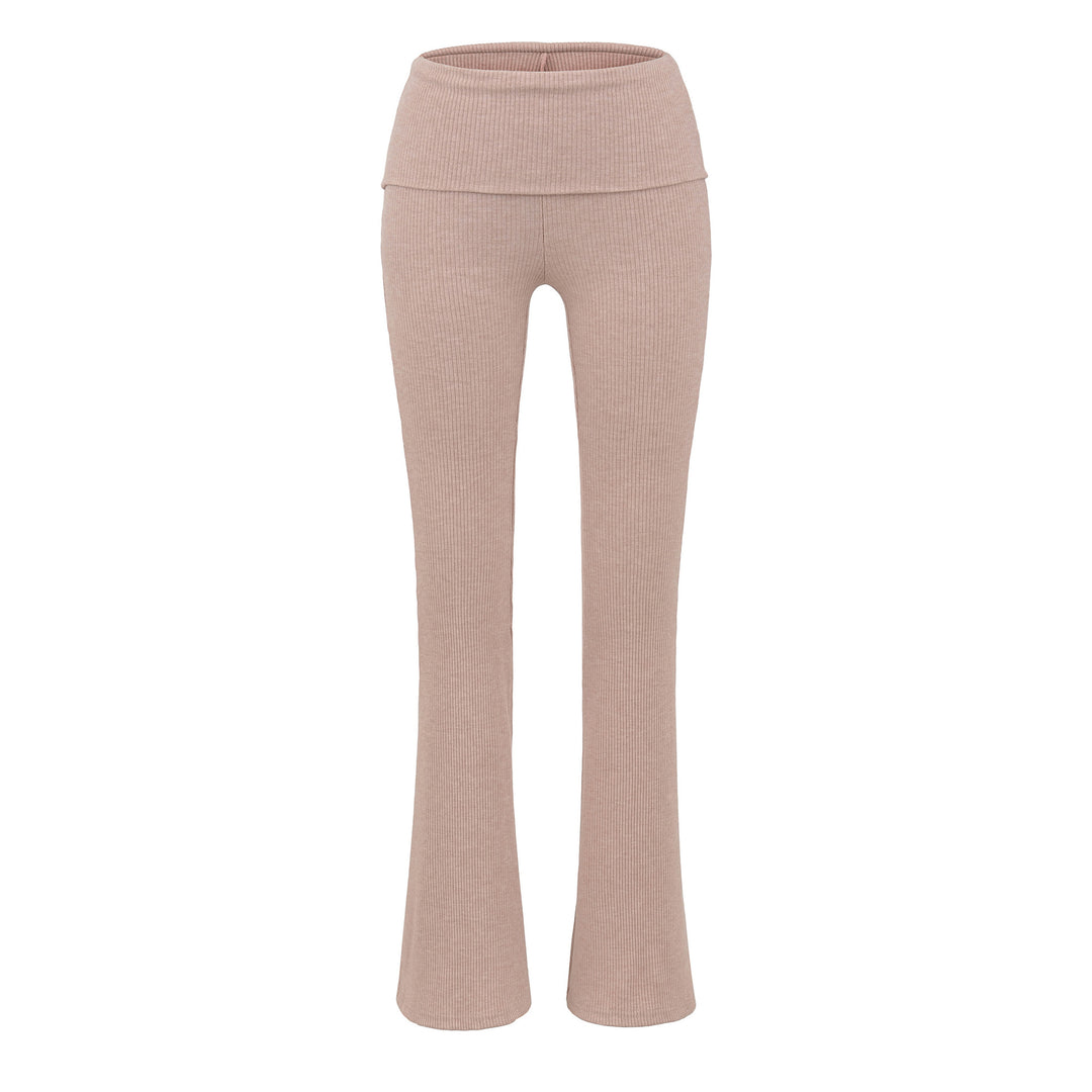 Damer Ribbstickad Flared-leggings Mirla-Eva Jonsson