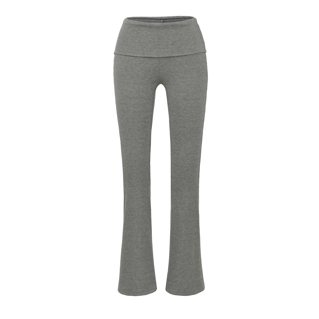 Damer Ribbstickad Flared-leggings Mirla-Eva Jonsson
