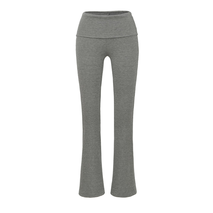 Damer Ribbstickad Flared-leggings Mirla-Eva Jonsson