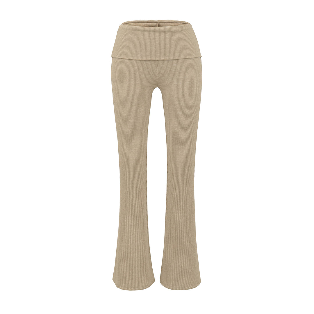 Damer Ribbstickad Flared-leggings Mirla-Eva Jonsson