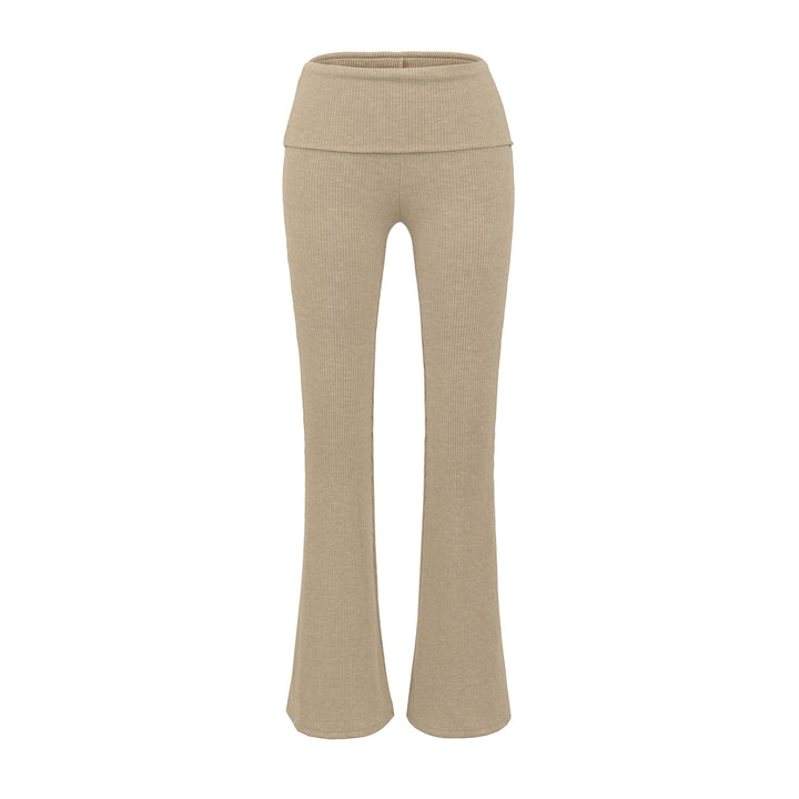 Damer Ribbstickad Flared-leggings Mirla-Eva Jonsson