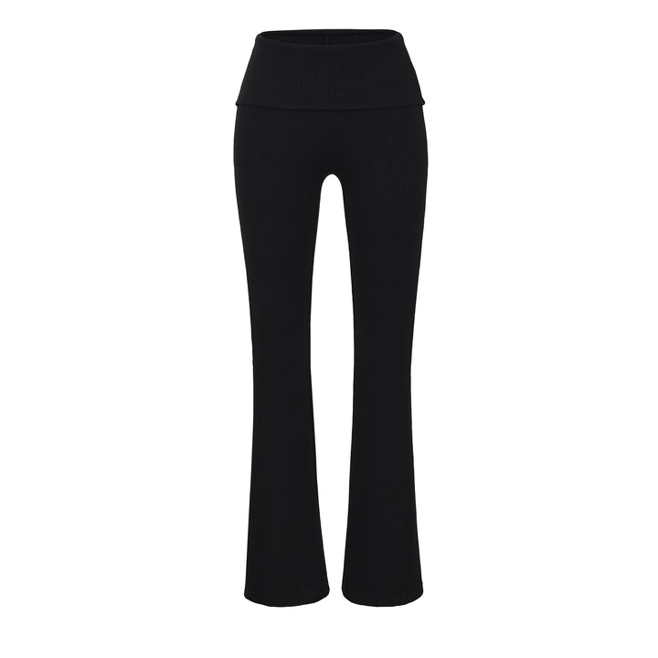 Damer Ribbstickad Flared-leggings Mirla-Eva Jonsson