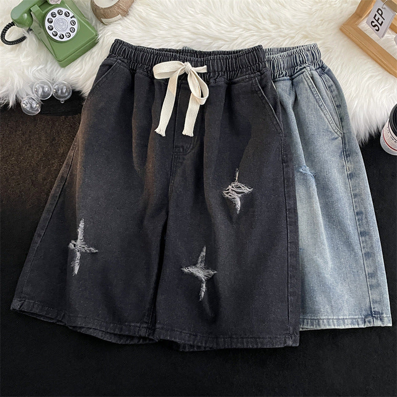 Damer Rivna Denim Bermuda Shorts Mirla-Eva Jonsson