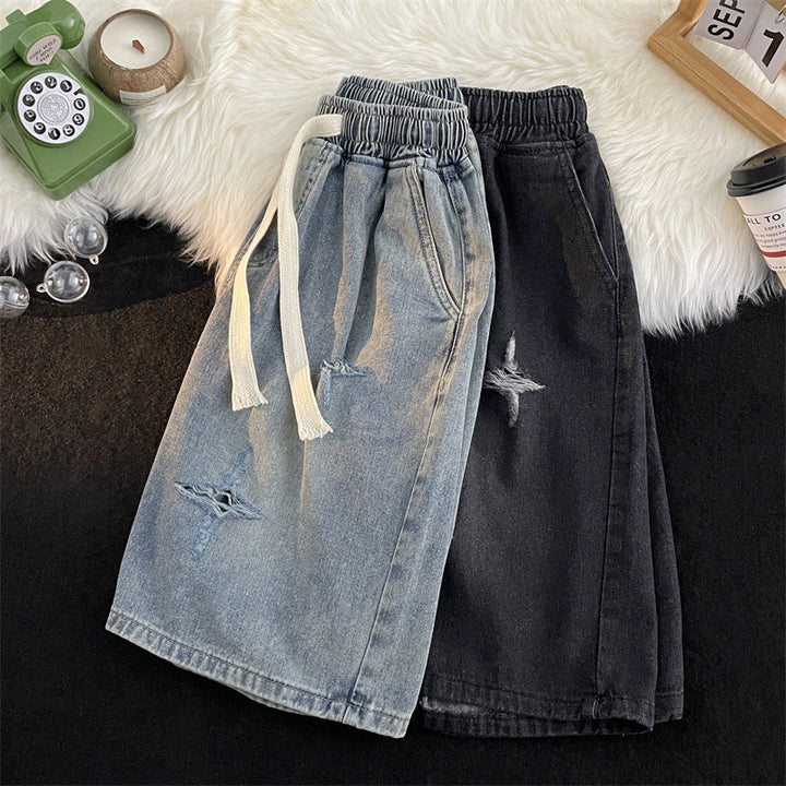 Damer Rivna Denim Bermuda Shorts Mirla-Eva Jonsson