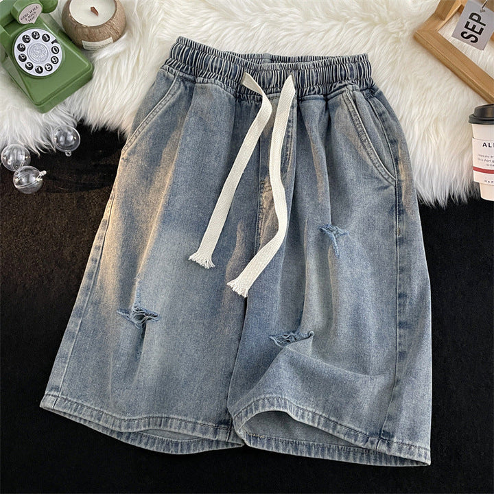 Damer Rivna Denim Bermuda Shorts Mirla-Eva Jonsson
