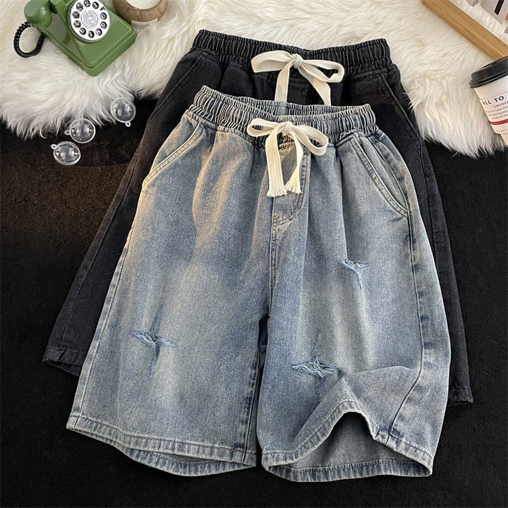 Damer Rivna Denim Bermuda Shorts Mirla-Eva Jonsson