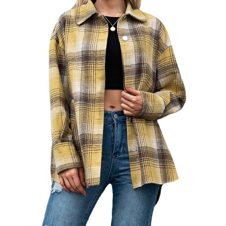 Damer Rutig Över skjorta med kort snitt Eva Jonsson-Eva Jonsson