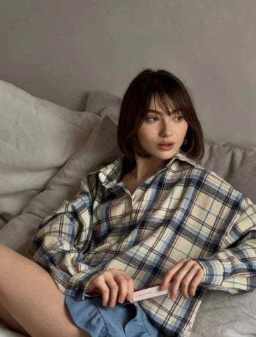 Damer Rutig Overshirt Mirla-Eva Jonsson