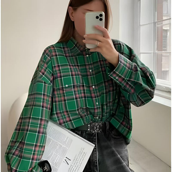Damer Rutig Overshirt Mirla-Eva Jonsson