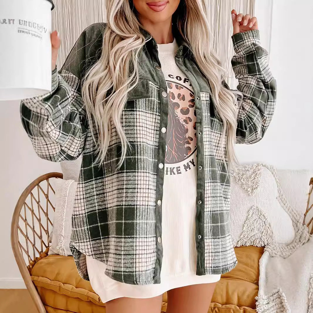 Damer Rutig Overshirt Mirla-Eva Jonsson