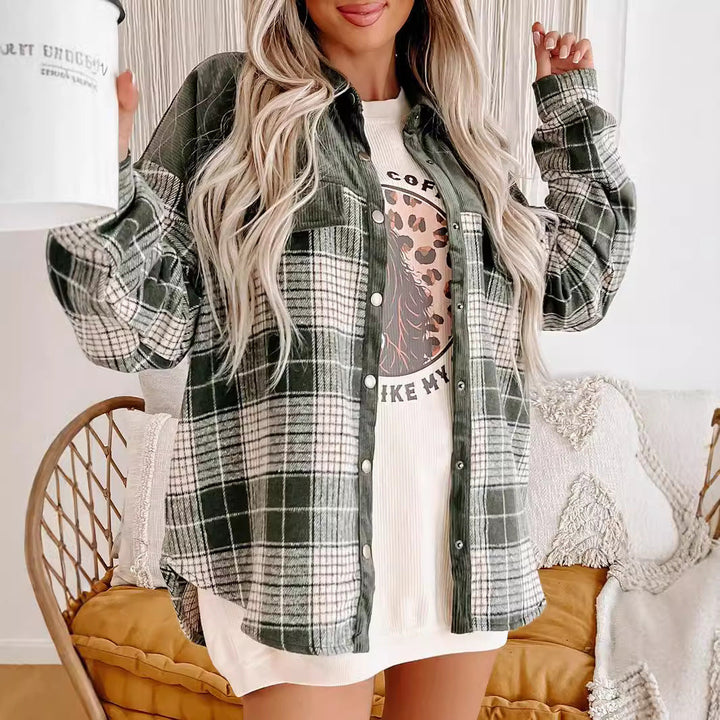 Damer Rutig Overshirt Mirla-Eva Jonsson