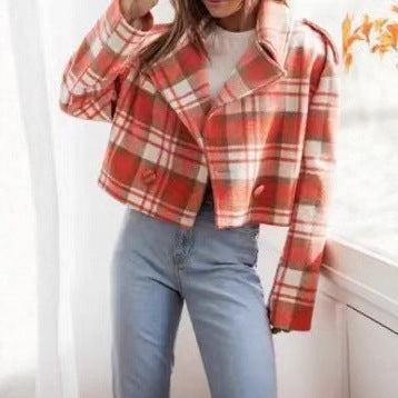 Damer Rutigt Kort Blazer Mirla-Eva Jonsson