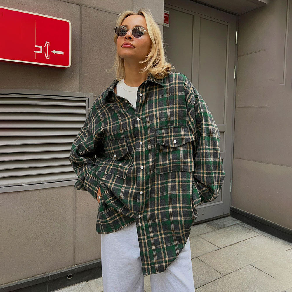 Damer Rutigt Över skjorta Mirla-Eva Jonsson