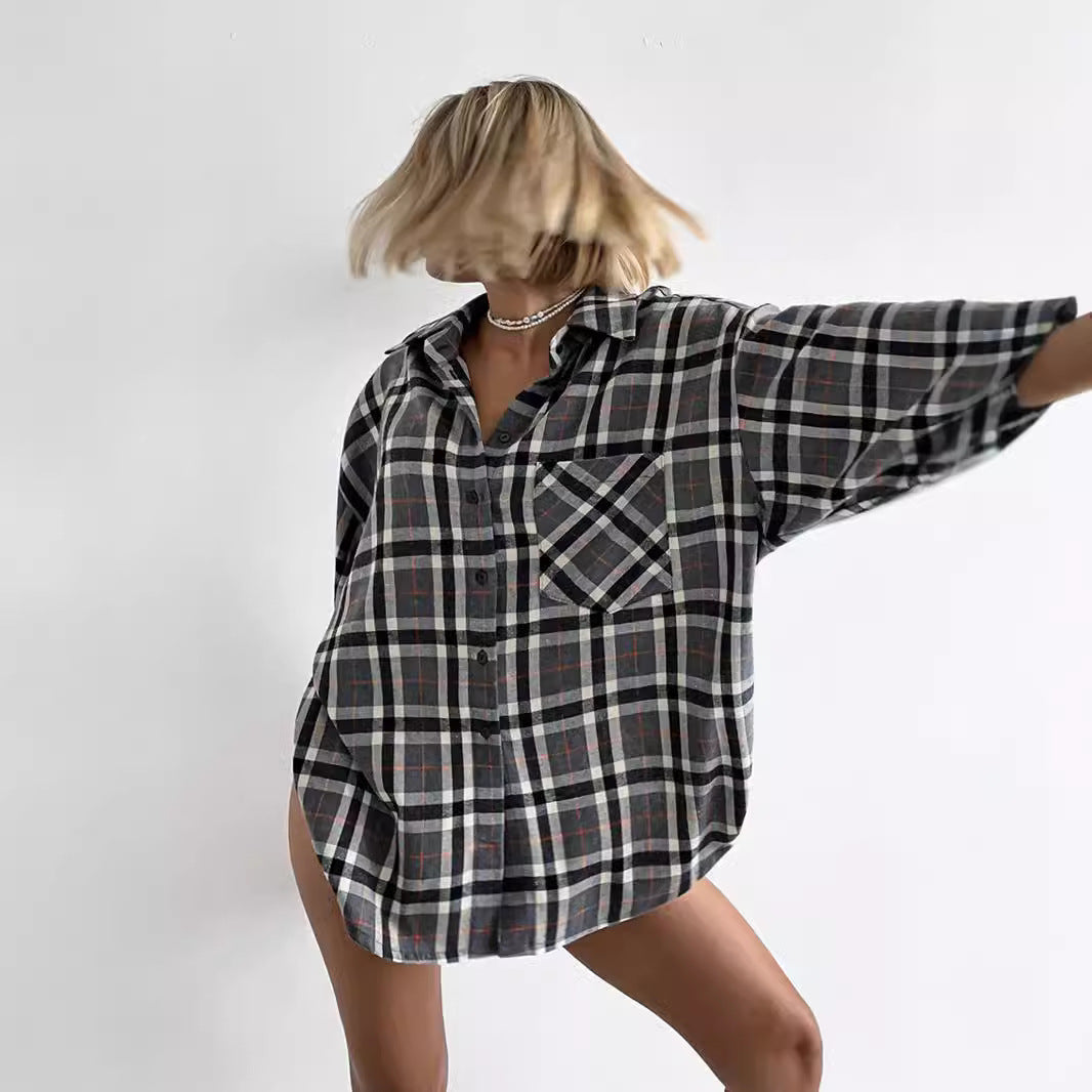 Damer Rutigt Overshirt Skjortblus Mirla-Eva Jonsson