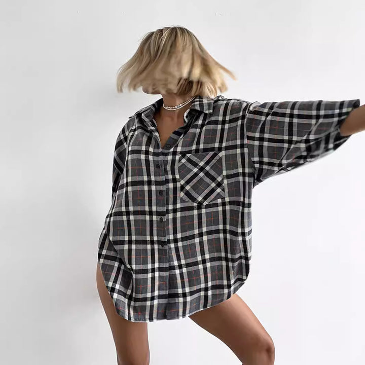 Damer Rutigt Overshirt Skjortblus Mirla-Eva Jonsson