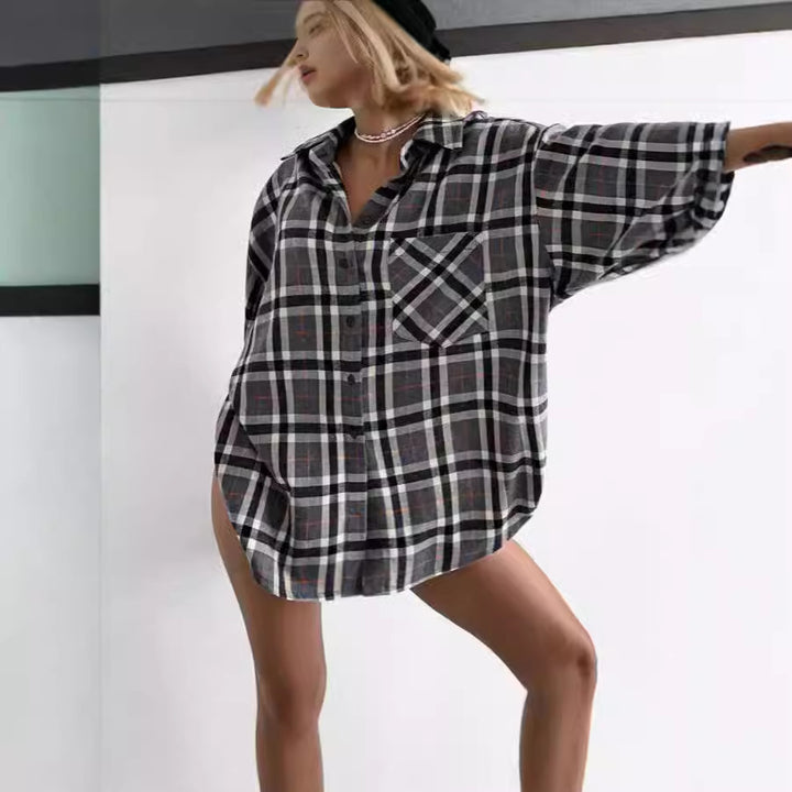 Damer Rutigt Overshirt Skjortblus Mirla-Eva Jonsson