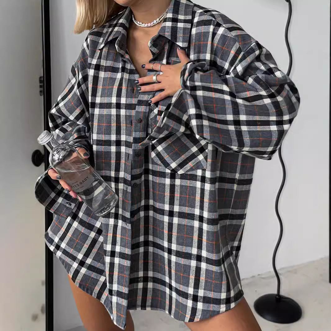 Damer Rutigt Overshirt Skjortblus Mirla-Eva Jonsson