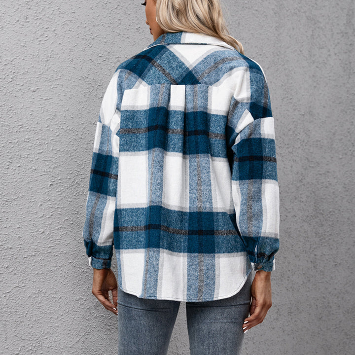 Damer Rutigt Overshirtjacka i avslappnad passform Eva Jonsson-Eva Jonsson