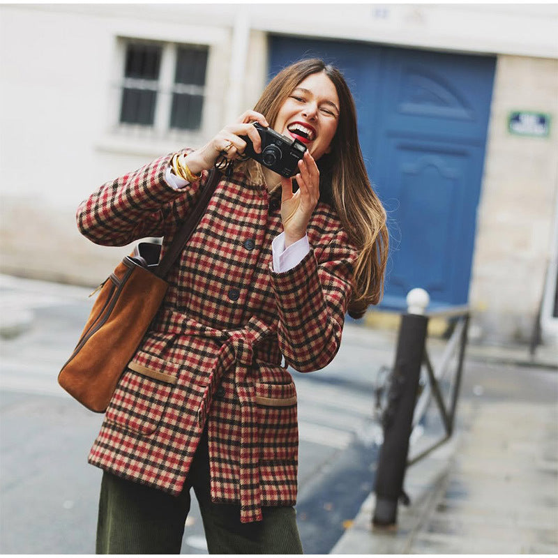 Damer Rutigt Oversized-Jacka Mirla-Eva Jonsson