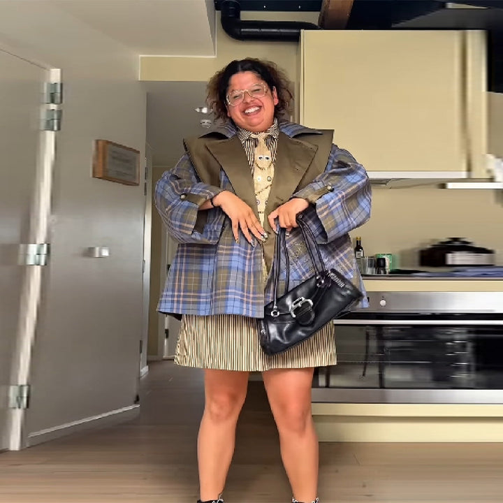 Damer Rutigt Större Blazer Mirla-Eva Jonsson