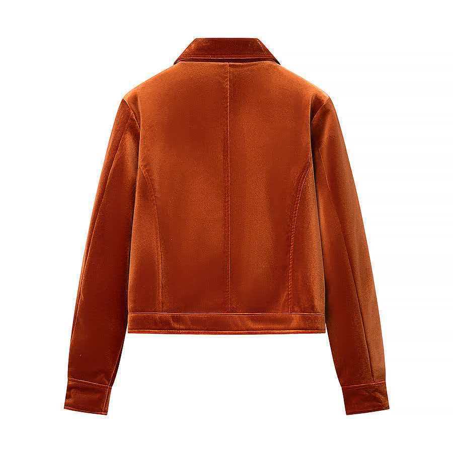 Damer Sammet Jacket med Bekväm Passform Mirla-Eva Jonsson