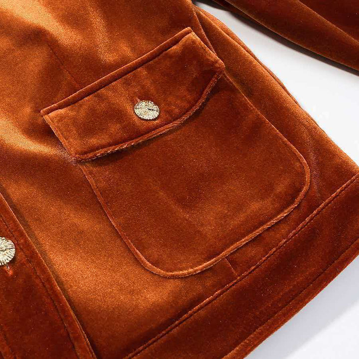 Damer Sammet Jacket med Bekväm Passform Mirla-Eva Jonsson