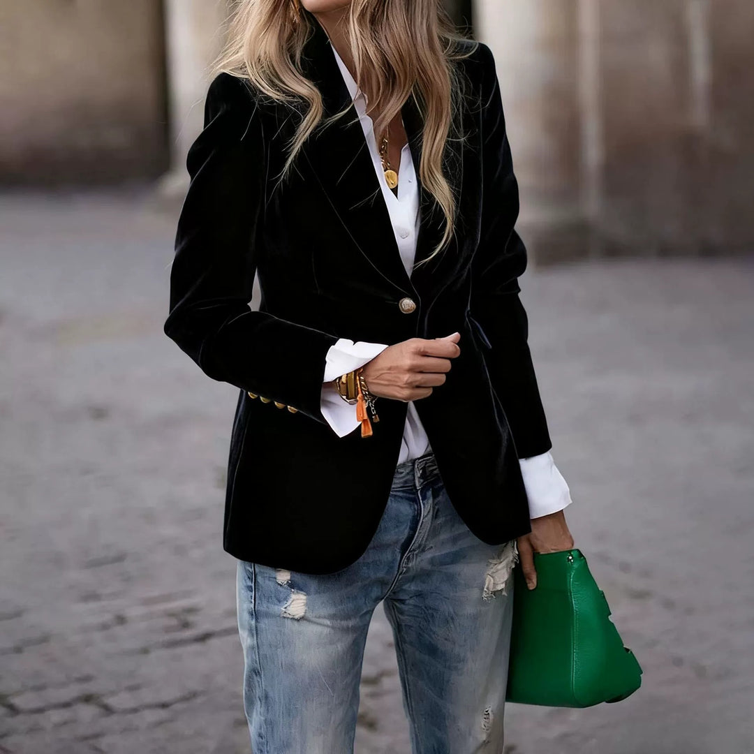 Damer Samt Blazer Mirla-Eva Jonsson