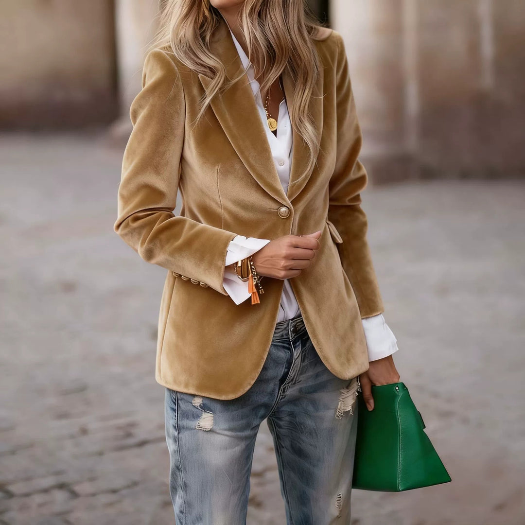 Damer Samt Blazer Mirla-Eva Jonsson
