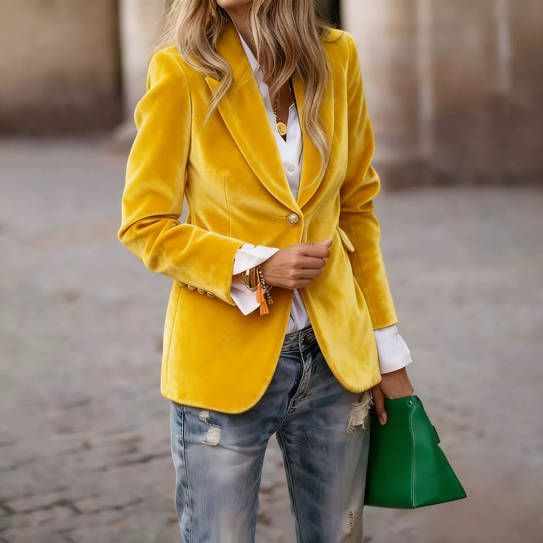 Damer Samt Blazer Mirla-Eva Jonsson