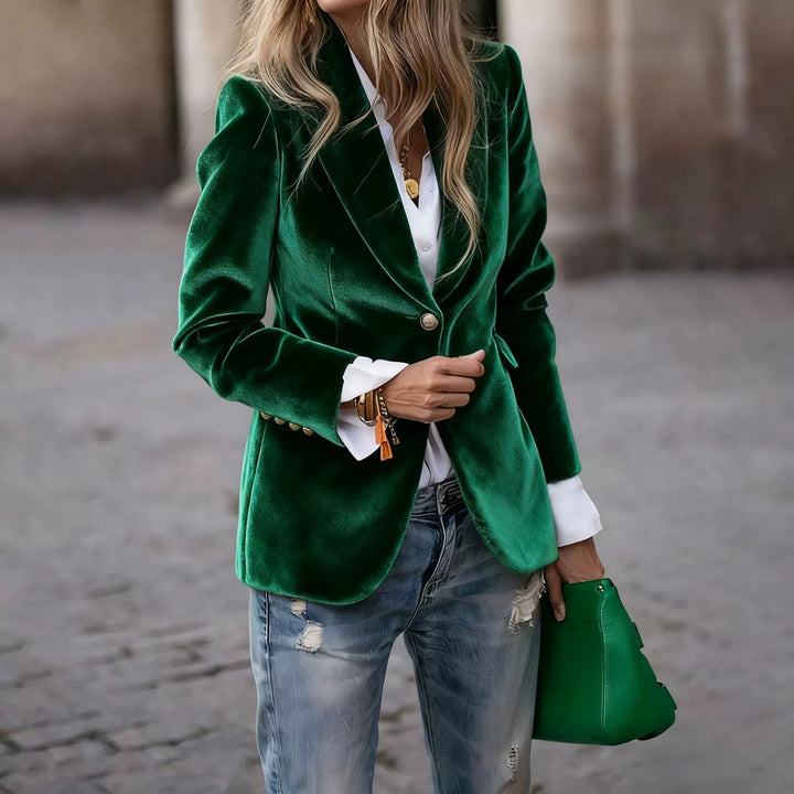 Damer Samt Blazer Mirla-Eva Jonsson